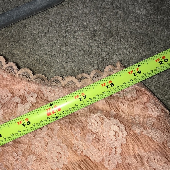 Elegant Lace Layered Peach Top - Picture 7 of 15